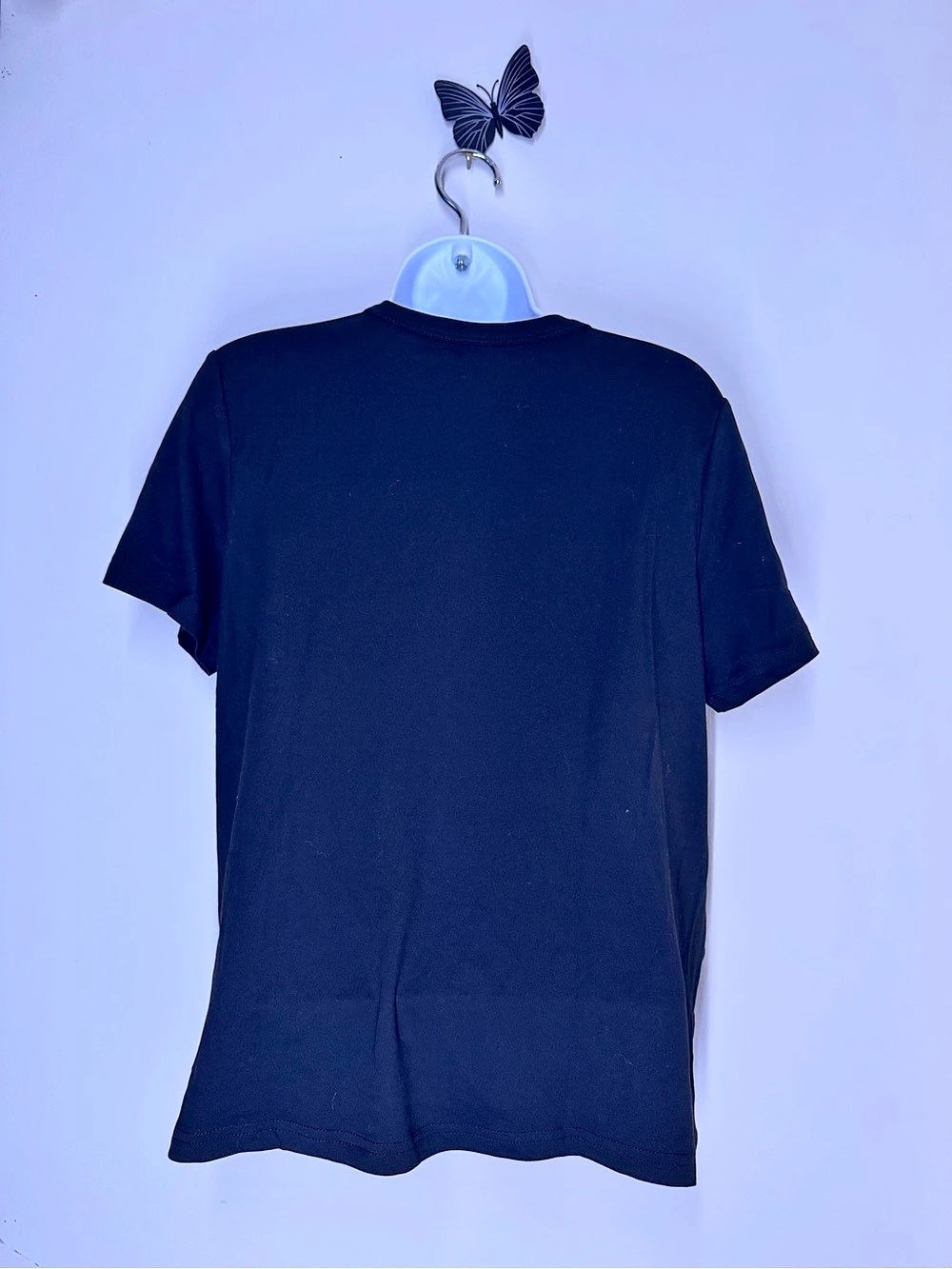 Black Skeleton & Cat Graphic T-Shirt - Picture 2 of 5